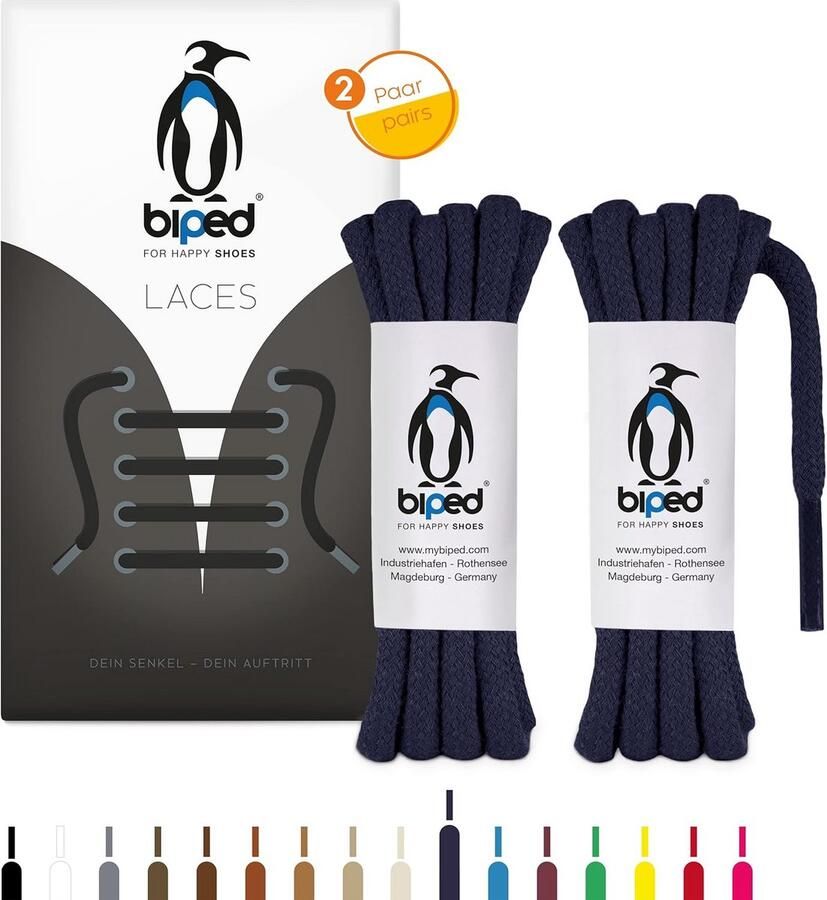 Ronde Katoenen Schoenveters Extra Dik 5 mm Scheurvast en Sterk voor Leren Schoenen en Laarzen