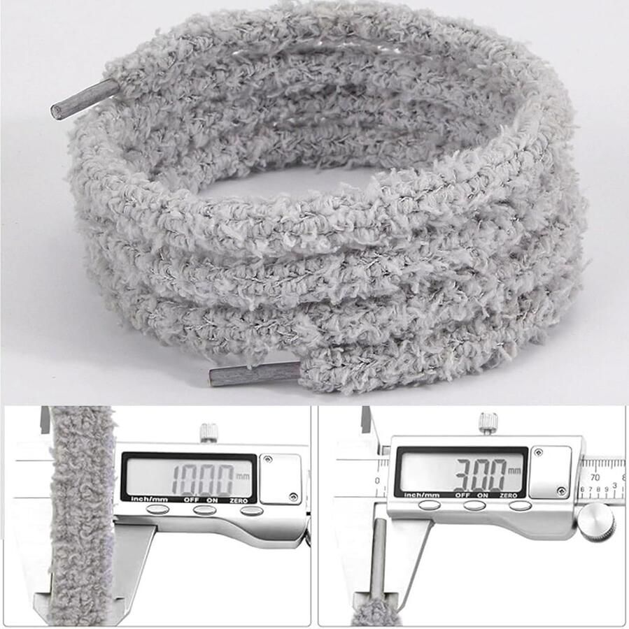 Ronde Pluche Veters voor Sneakers en Wandelschoenen