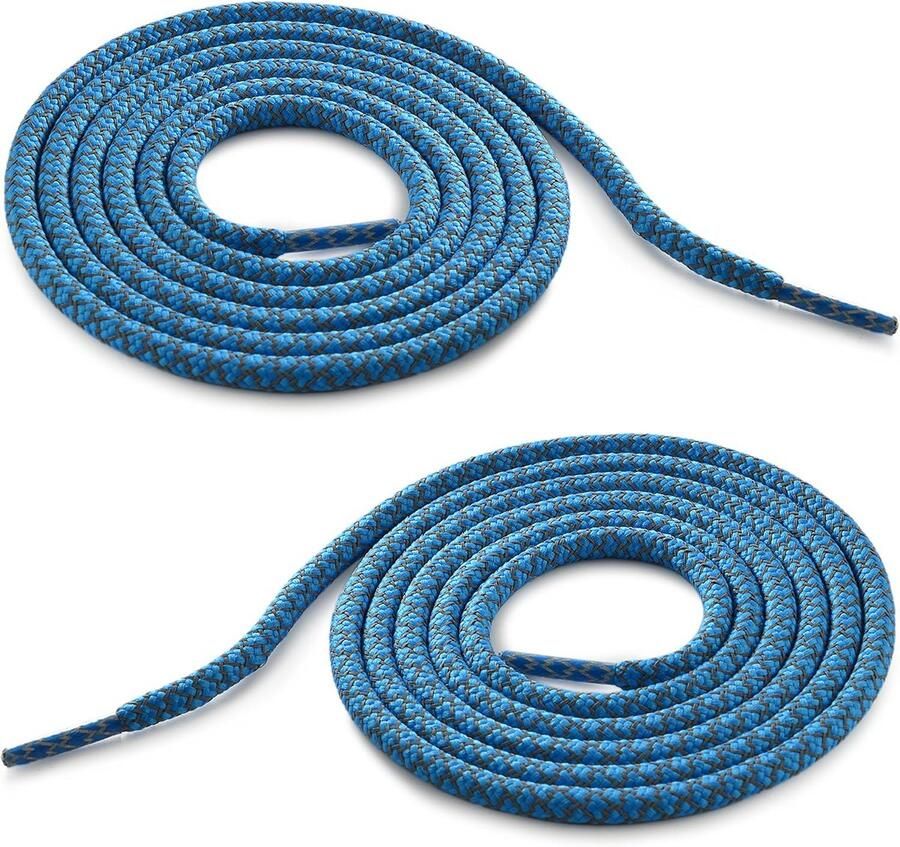 Ronde Reflecterende Schoenveters voor Sportschoenen en Wandelschoenen Blauw