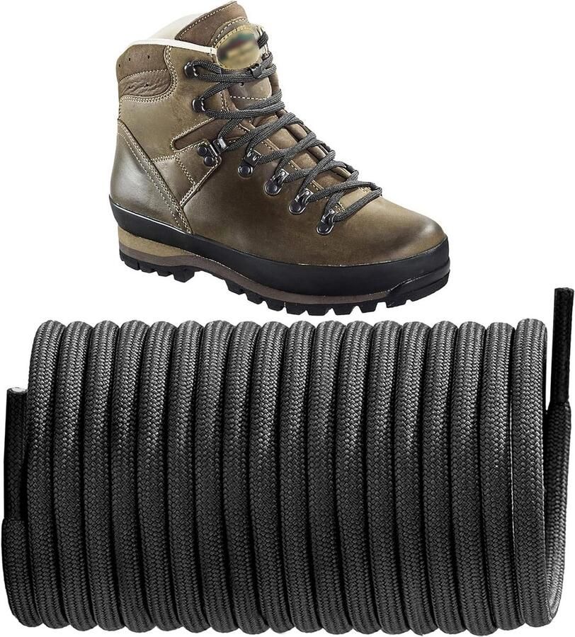 Ronde Scheurvaste Schoenlaces voor Wandelschoenen en Trekkinglaarzen 4 mm