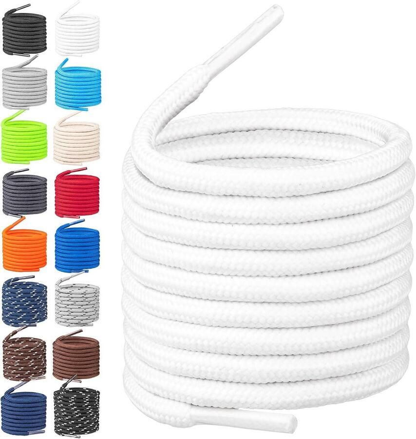 Ronde Scheurvaste Schoenveters Polyester 4mm Diameter voor Wandelschoenen Werkschoenen en Laarzen