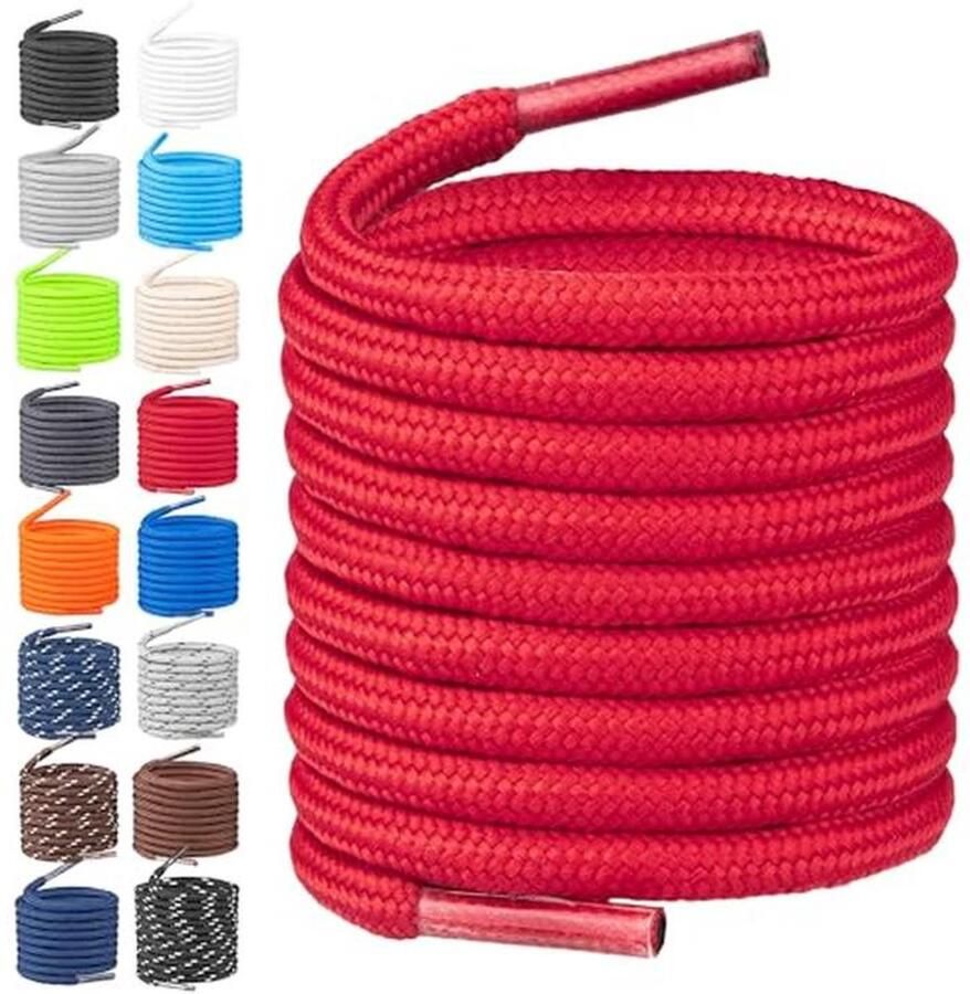 Ronde scheurvaste schoenveters van duurzaam polyester Ideaal voor wandelschoenen en werkschoenen