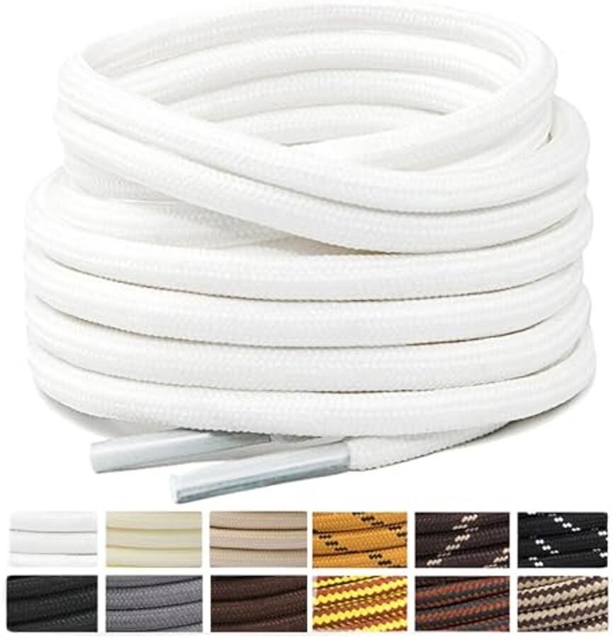 Ronde Scheurvaste Schoenveters voor Wandelschoenen 2 Paar tot Lengte