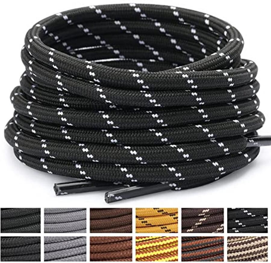 Ronde Scheurvaste Schoenveters voor Wandelschoenen en Trekkingschoenen