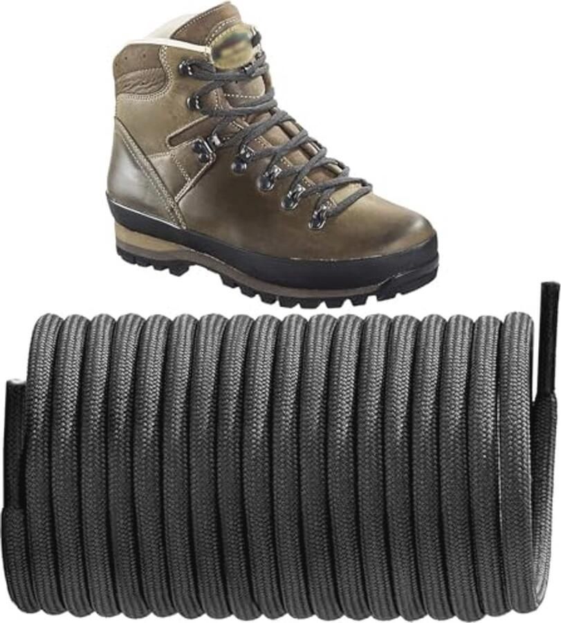Ronde scheurvaste veters 4 mm voor wandelschoenen en laarzen