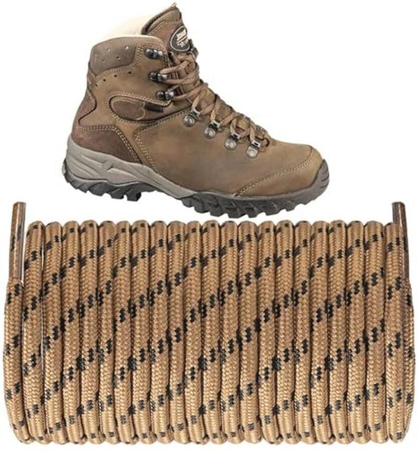 Ronde scheurvaste veters Ø4 mm voor wandelschoenen en laarzen