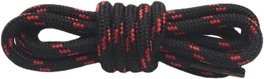 Ronde Schoen Veters Veterschoenen Laces Sportieve Activiteiten Anti-slip Knoop 4mm x Zwart