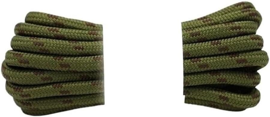 Ronde Schoen Veters Wandel Veters Outdoor Activiteiten Duurzaam Materiaal Groen Bruin