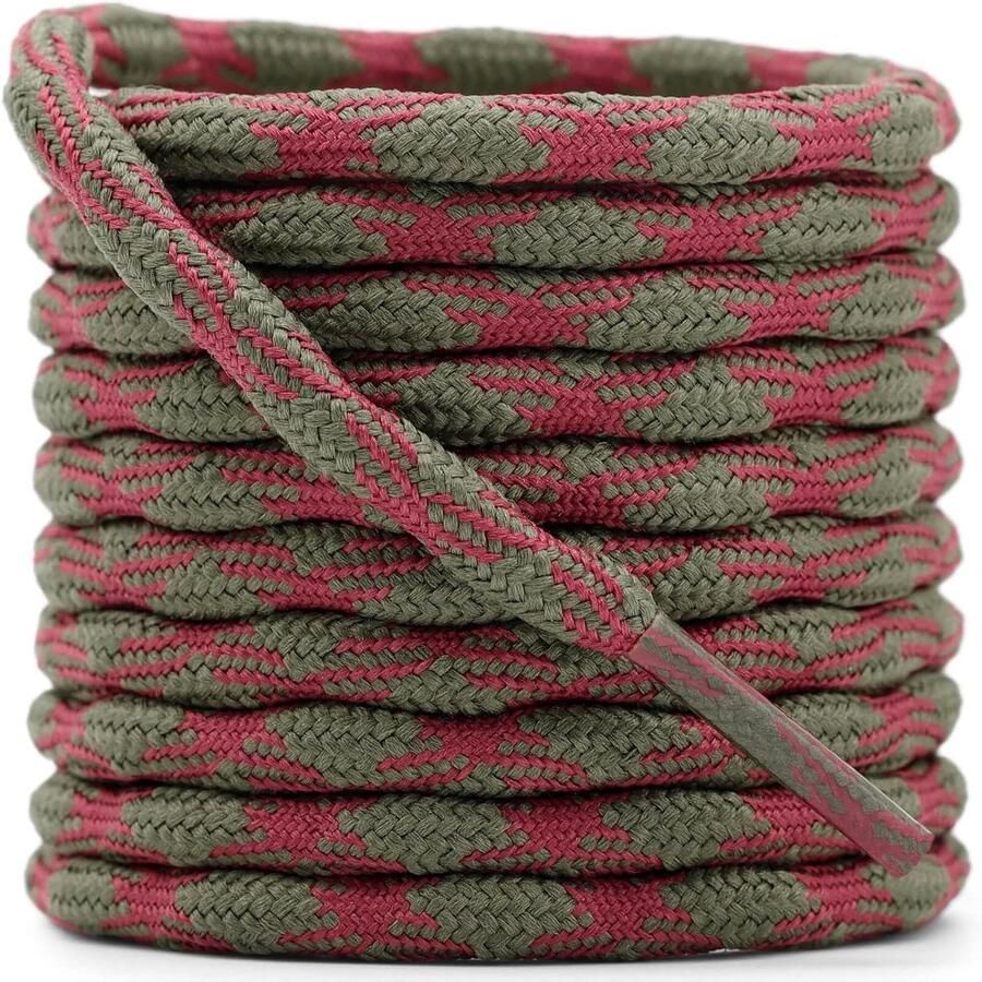 Ronde Schoenlaces Veters Wandelschoen Veters Outdoor Activiteiten Antislip Grip 2 Paar Zwart