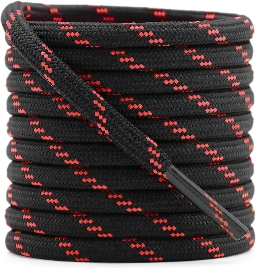 Ronde Schoenlaces Veters Wandelschoenen Buiten Sporten Antislip Patroon Bruin