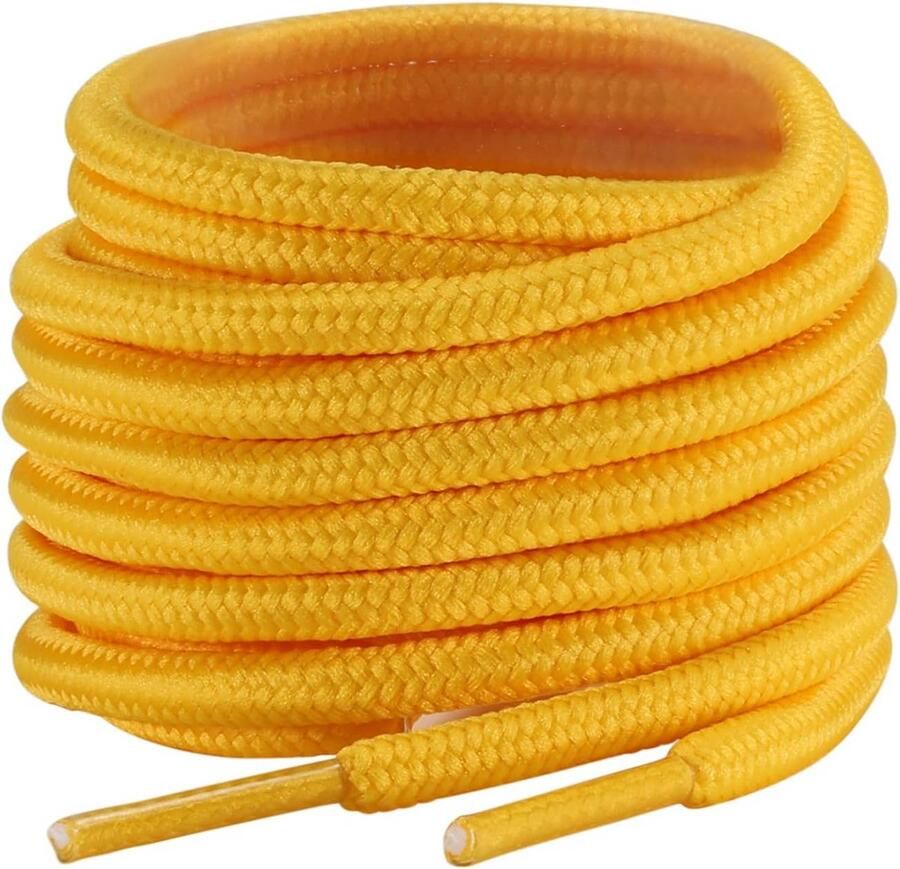 Ronde Schoenveters 2 Paar Duurzaam en Slipvast voor Werklaarzen Wandelschoenen & Sportschoenen