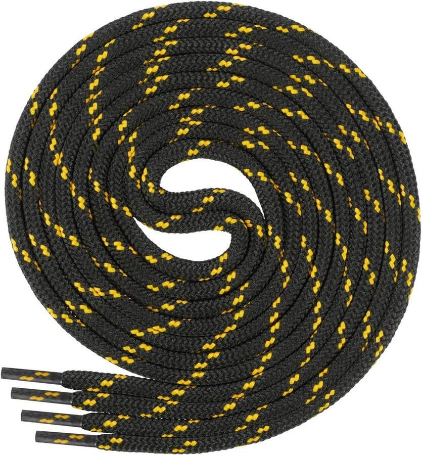 Ronde Schoenveters 4 mm 4-Pack Polyester voor Wandelschoenen Sportschoenen Veiligheidsschoenen