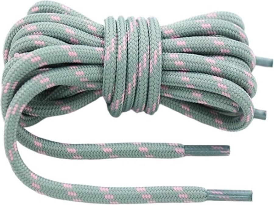 Ronde Schoenveters Outdoor Veters Schoenen Vernieuwen Rekvrij Antislip Lichtgrijs Roze