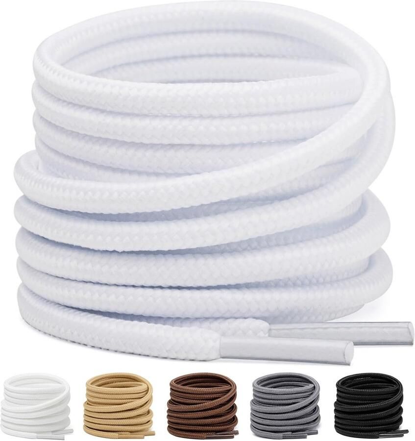 Ronde Schoenveters Polyester Scheurbestendig voor Werkschoenen en Laarzen