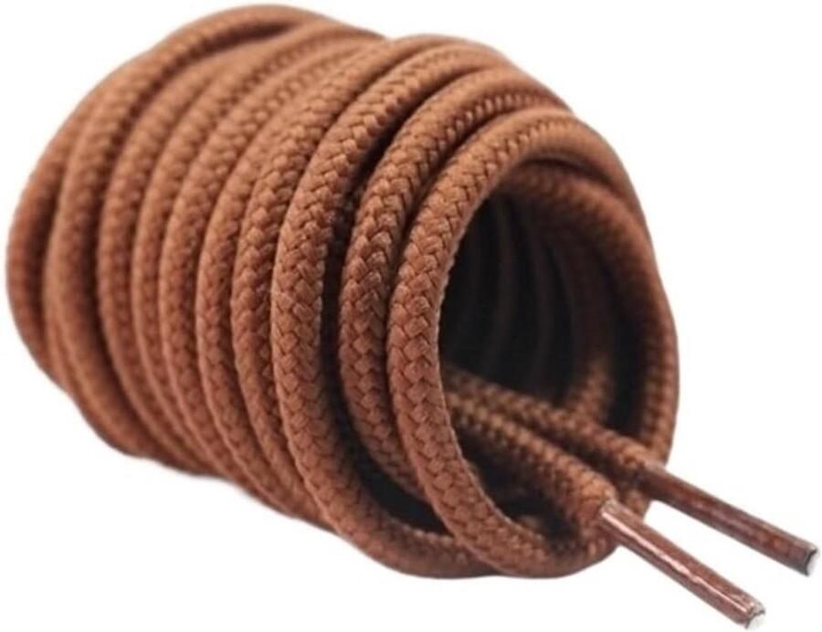 Ronde Schoenveters Polyester Veters Outdoor Activiteiten Sterke Gevlochten Constructie Bruin