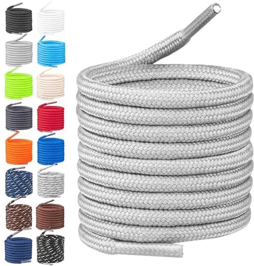 Ronde Schoenveters van 4 mm Scheurvast en Duurzaam Ideaal voor Werkschoenen Wandelschoenen en Sneakers