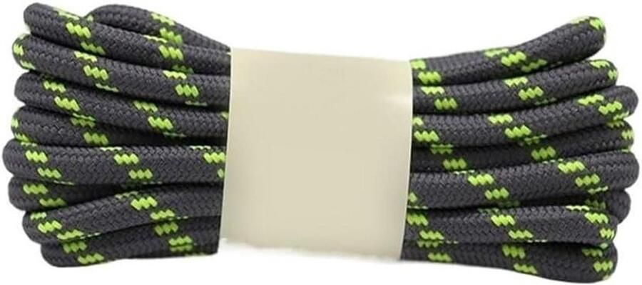 Ronde Schoen Veters voor schoenen Outdoor activiteiten Duurzaam en slijtvast Donkergrijs Groen