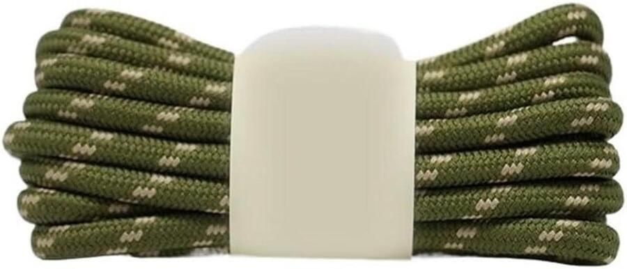 Ronde Schoenveters Veters voor schoenen Outdoor activiteiten Antislip design Groen Khaki