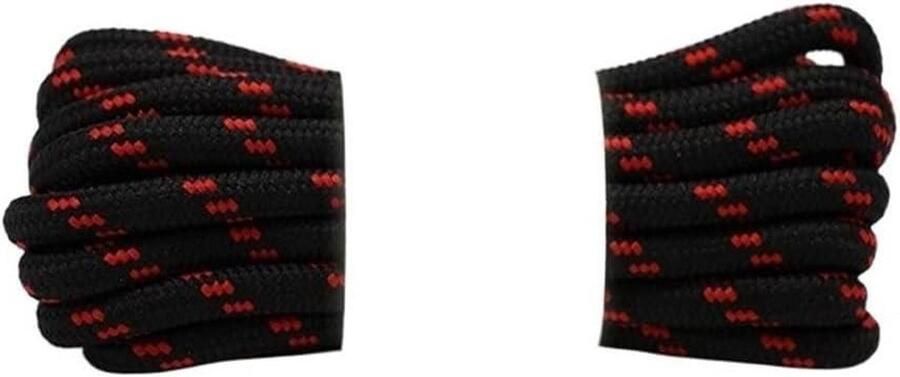 Ronde Schoenveters Veters voor schoenen Outdoor avontuur Duurzaam en sterk Zwart Rood