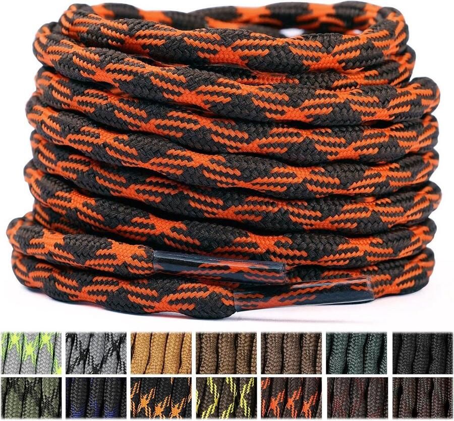 Ronde schoenveters voor wandelschoenen en werkschoenen Dik Sterk en Duurzaam