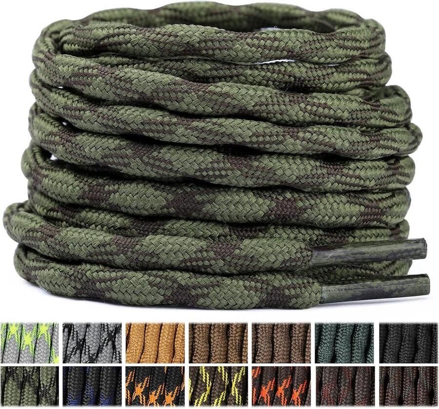 Ronde Schoenveters voor Wandelschoenen en Werkschoenen Kleuren en Lengtes