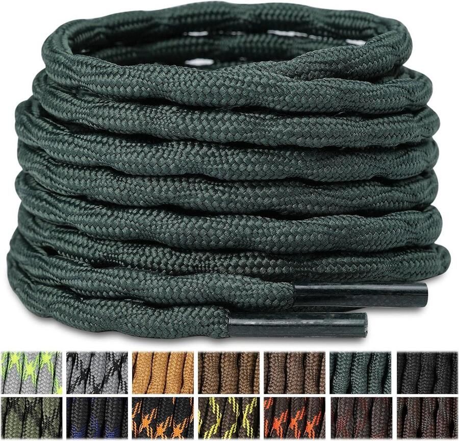 Ronde Schoenveters voor Wandelschoenen en Werkschoenen Kleuren en Lengtes