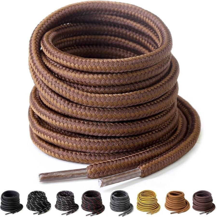 Ronde Schoenveters Zwaar Belastbaar 4 5 mm Dik voor Laarzen Werk- en Wandelschoenen