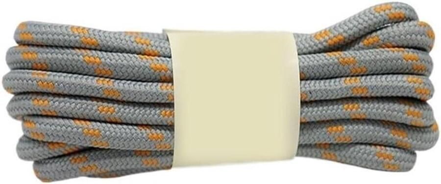 Ronde Shoelaces Veters Outdoor Activiteiten Sneldrogend Materiaal Grijs Oranje