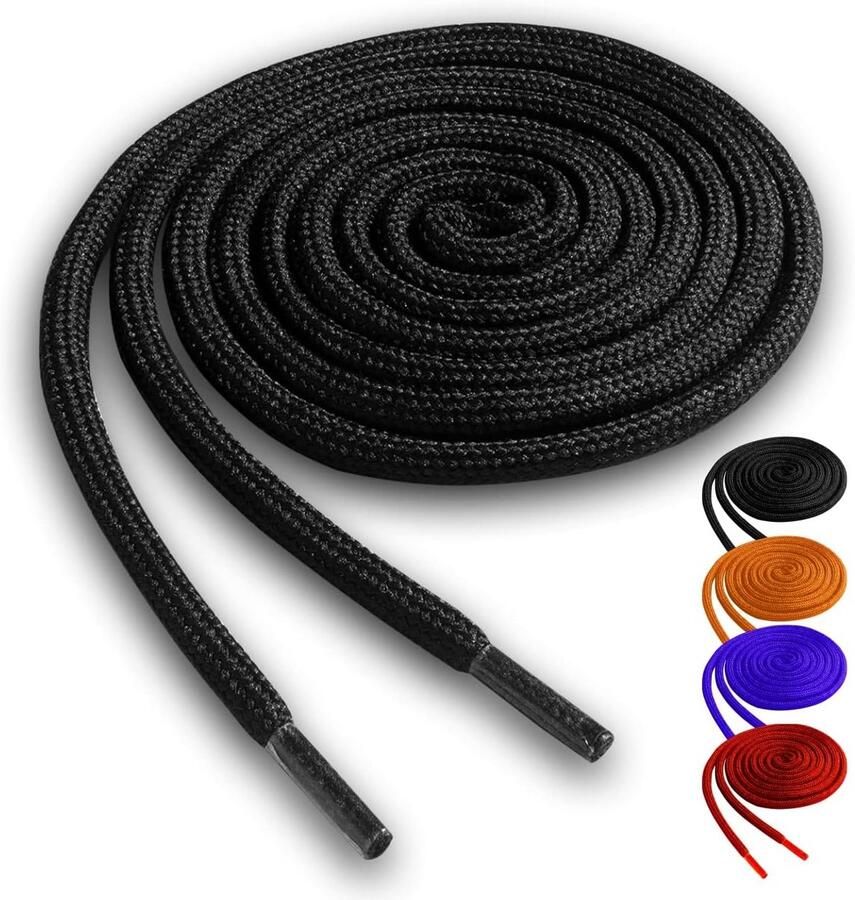 Ronde Sterke Schoen- en Bootsveters voor Wandelen en Werkschoenen