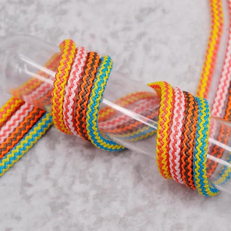 Ronde Tweekleurige Schoenveters voor Sneakers en Laarzen Vintage Look