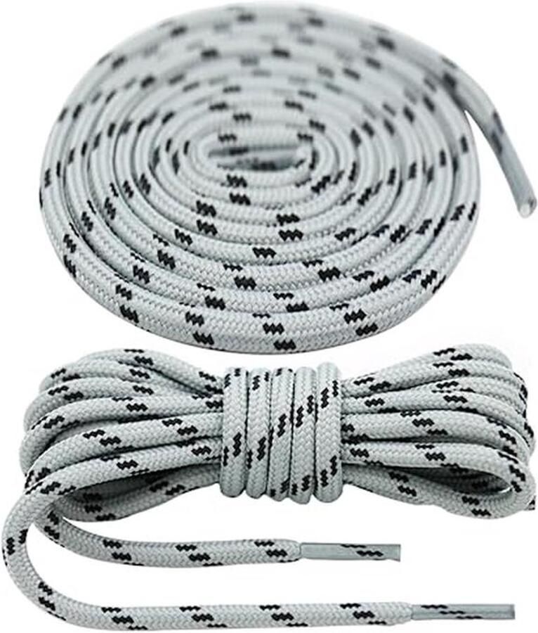 Ronde veters 2 paar premium scheurvaste schoenveters voor wandelschoenen werkschoenen laarzen trekkingschoenen extra scheurvast ø 5 mm vervangende schoenveters van polyester