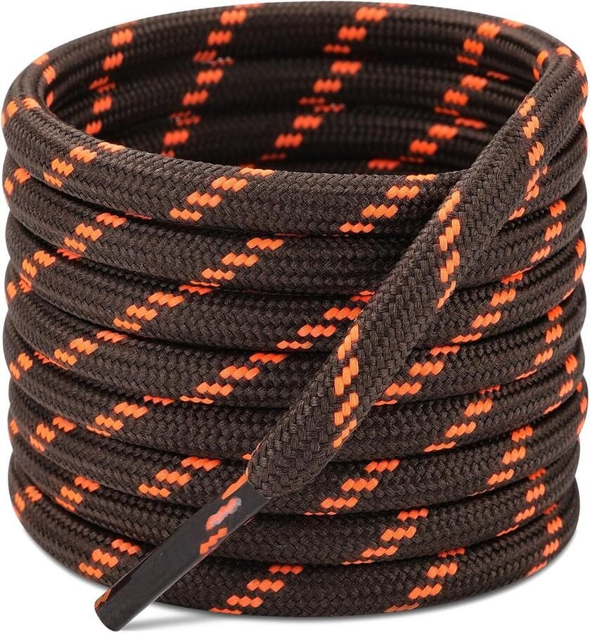 Ronde Veters 4.5mm Dik Scheurbestendig voor Wandelschoenen en Werkschoenen (2 Paar)