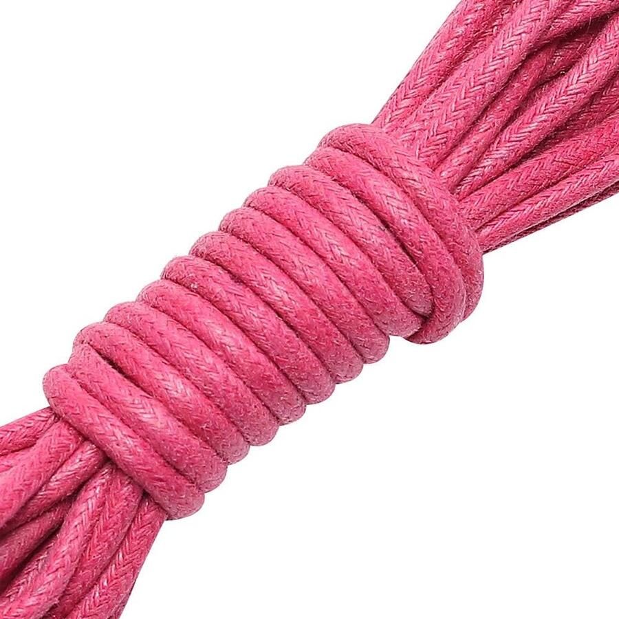 Ronde Veters Schoenveters Waxed Schoenen Vernieuwen Waterdicht Duurzaam Fuchsia