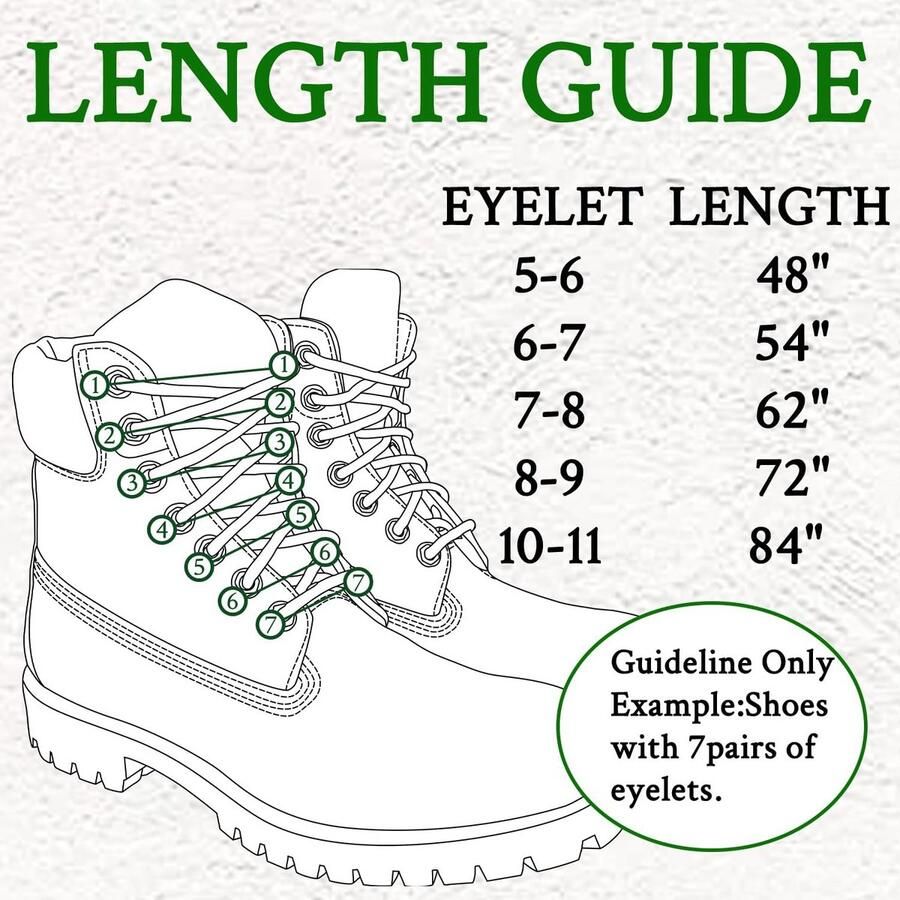 Ronde Veters Vervanging voor Werk- Trekking- en Wandelschoenen