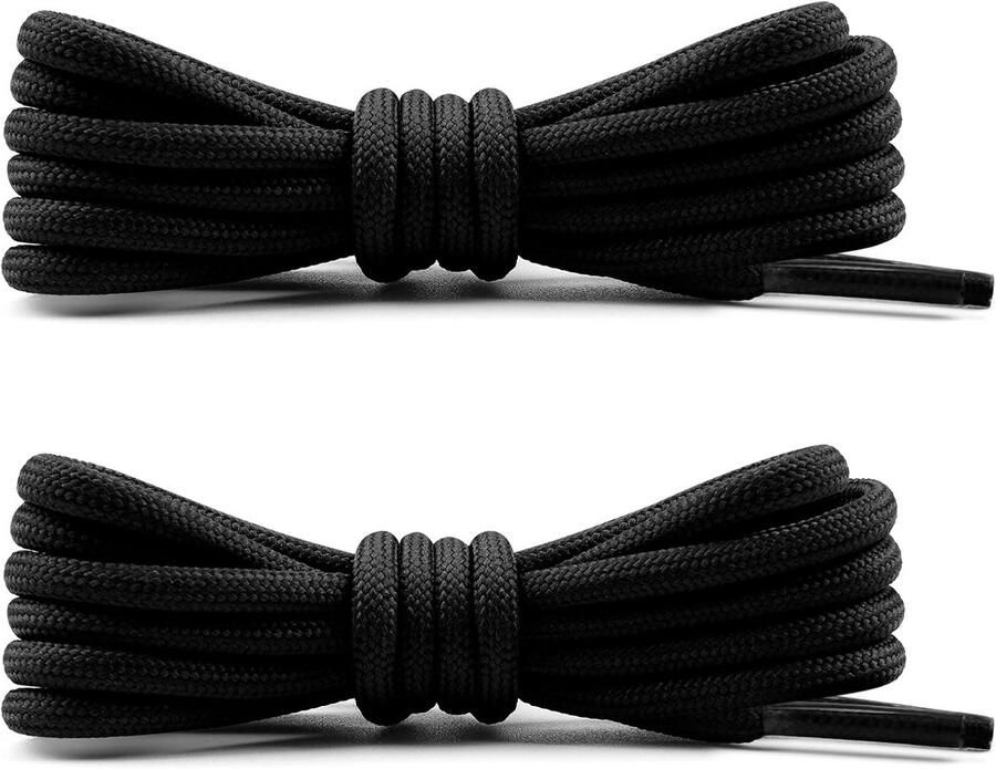 Ronde Veters voor Laarzen en Wandelschoenen (2 Paar Dikke Schoenlinten 5mm