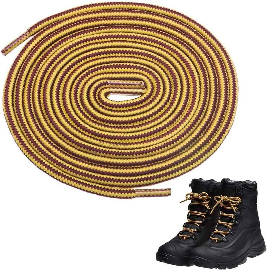 Ronde Veters voor Stevige Schoenen en Laarzen x 5 mm 1 Paar