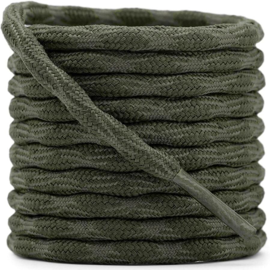 Ronde Veters Wandelveters Outdoor Activiteiten Non-slip Grip 2 Paar Zwart