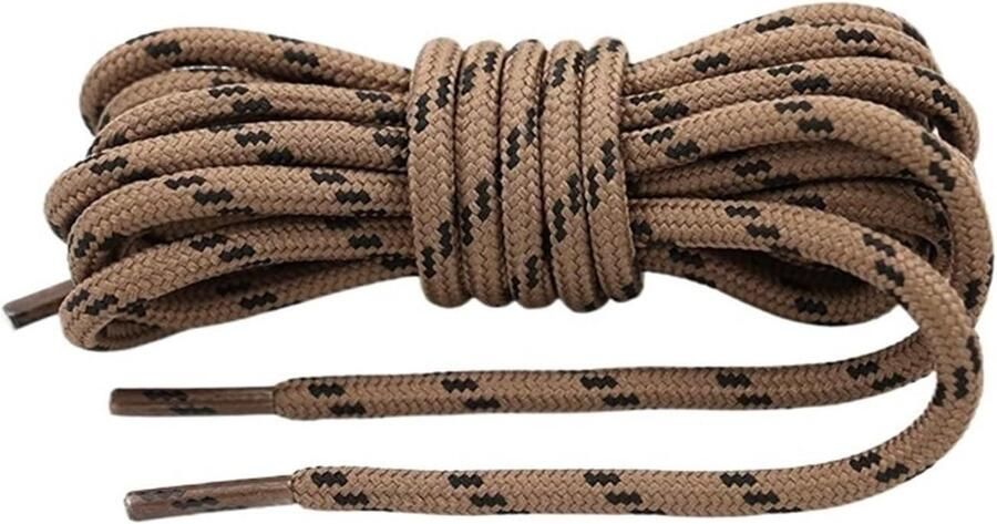 Ronde Veters Wandelveters Outdoor Schoenen Strikken Hoge Dichtheid Zwart