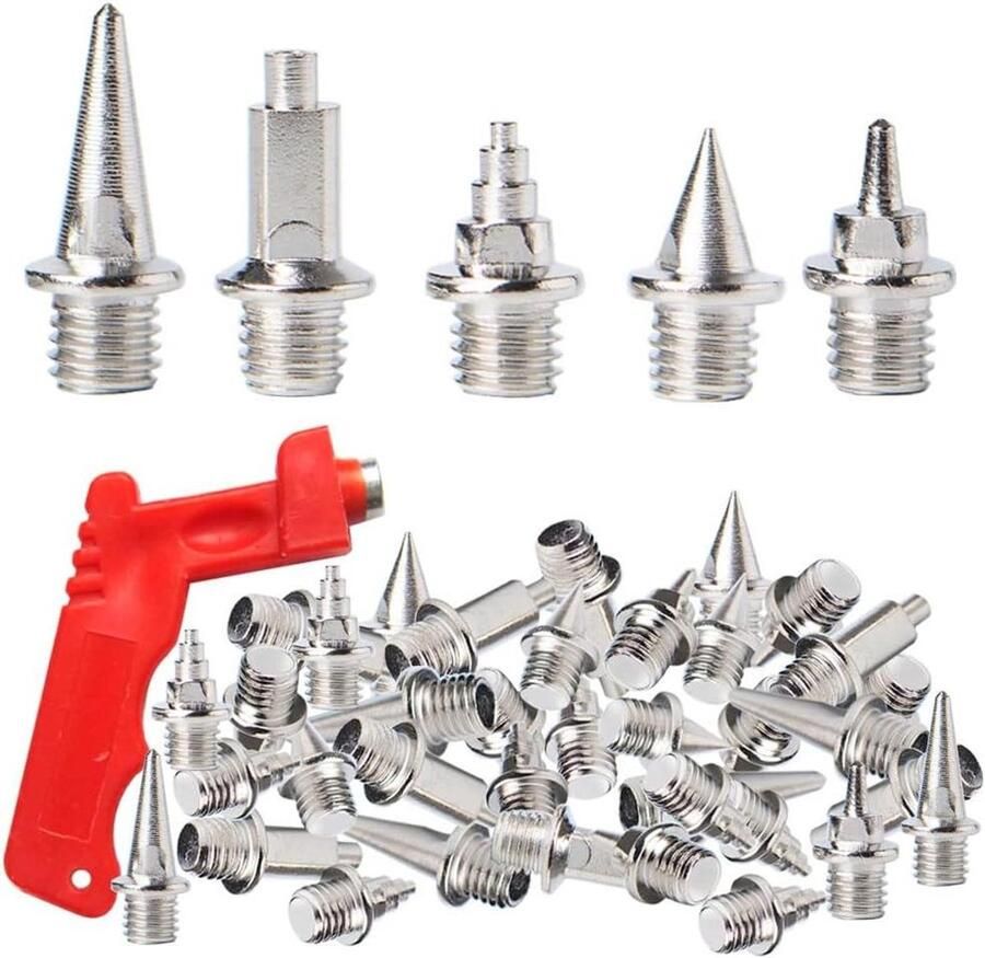 Ronte Schroefnoppen voor noppen atletiek roestvrij staal hardloopschoenen sportschoenen joggen zilver