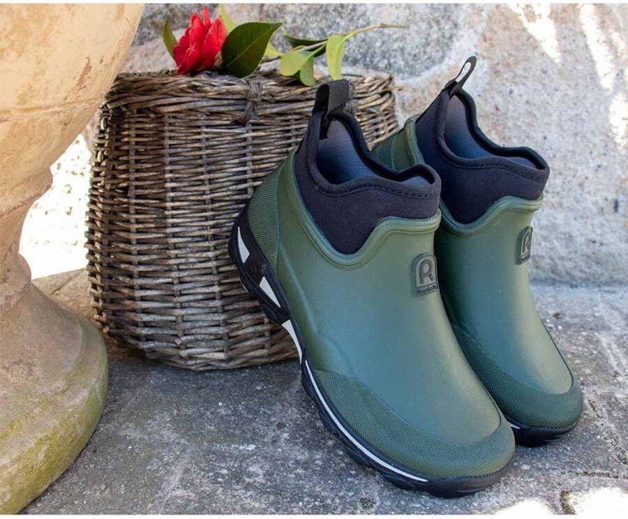 Rouchette Clean Land Lady Groen Enkellaarzen Dames