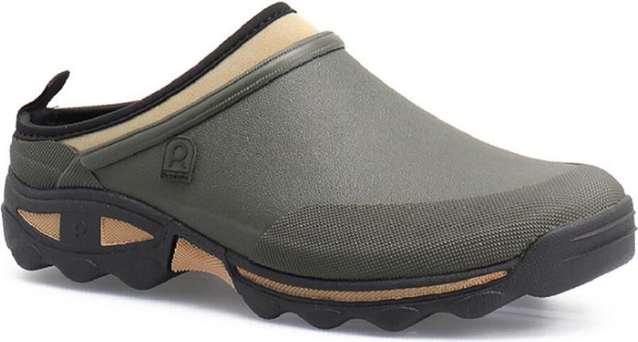 Tuinklompen met open hak Heren klompen Merk: Rouchette Model: Clogs Clean Land Khaki