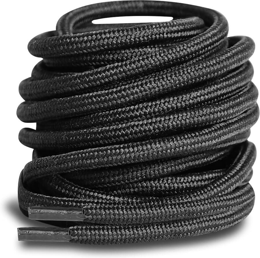 Round Boots Shoelace 4mm Diameter Outdoor Work & Hiking Boots Shoe Laces for Sneakers Shoelaces for Trainers Safety ShopVlot