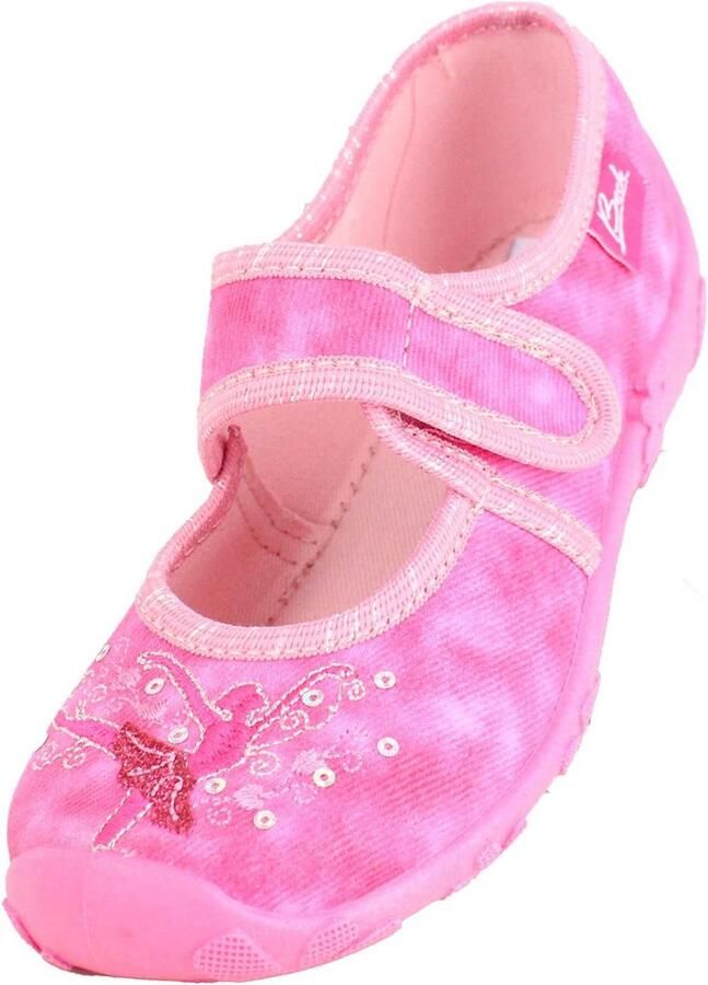 Roze Ballerina Slofjes Meisjes Makkelijk Aan- en Uittrekken Antislip Zool