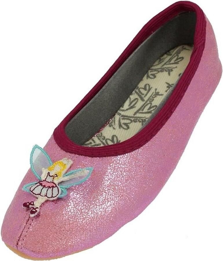 Roze Glitter Gymnastiekschoenen voor Meisjes met Feeënprint