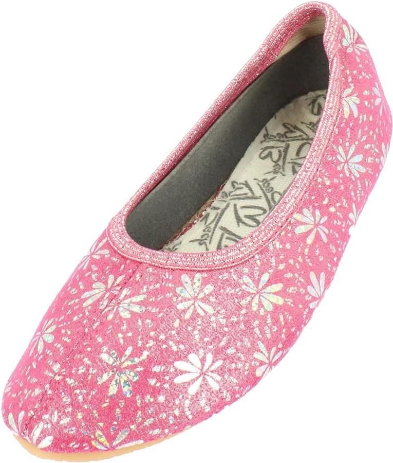 Roze Gymnastiekpantoffels Meisjes Comfortabele Binnenschoenen voor Sport en Spel