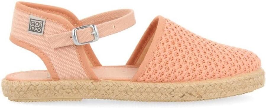 Roze Meisjes Espadrilles met Jute Details en Verstelbare Band