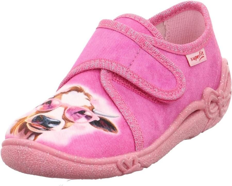 Merkloze Meisjes Pantoffels Rood Klittenband