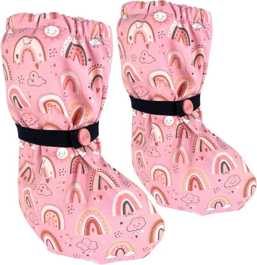 Roze Regenlaarsjes Baby Overlaarsjes Kruipen Zonder Voering