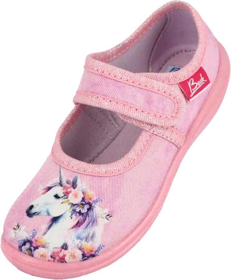 Roze Unicorn Pantoffels voor Meisjes Flexibel & Antislip