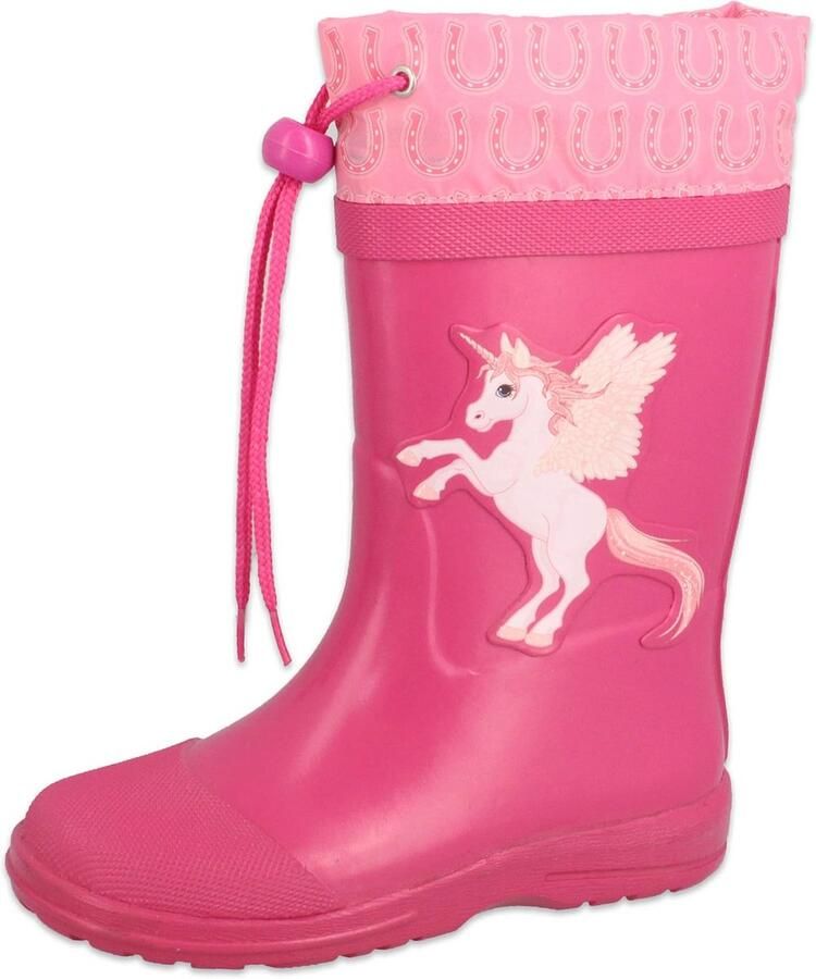 Roze Rubberlaarzen Meisjes met Eenhoornprint Waterdicht